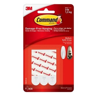 無痕™ 雙面中型膠貼
