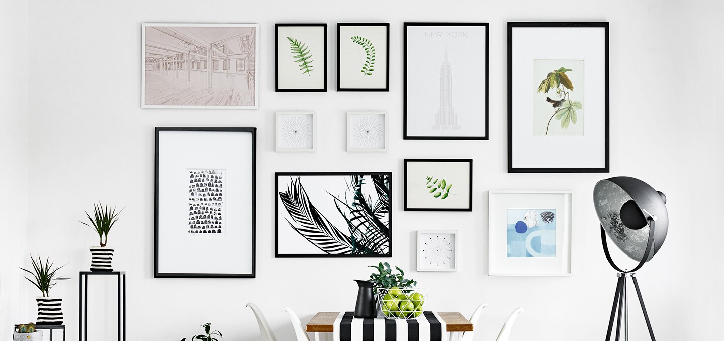 collage of photos hanging on a wall
